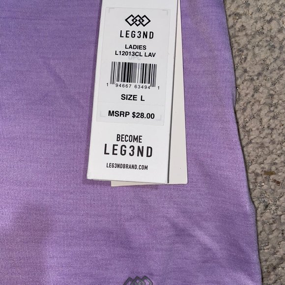 Women's LEG3ND purple tank top nwt size large - Picture 3 of 4